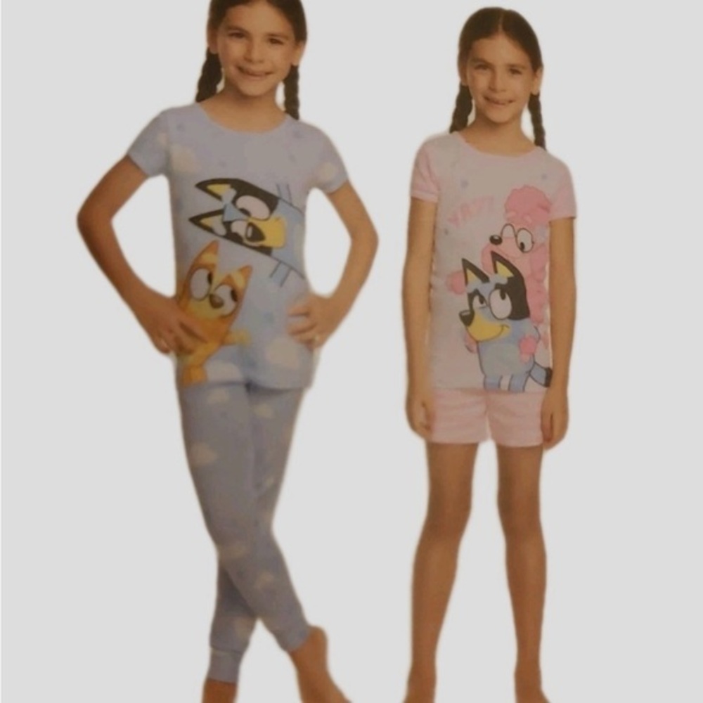 Kids 4-Piece Pajama Set - Blue